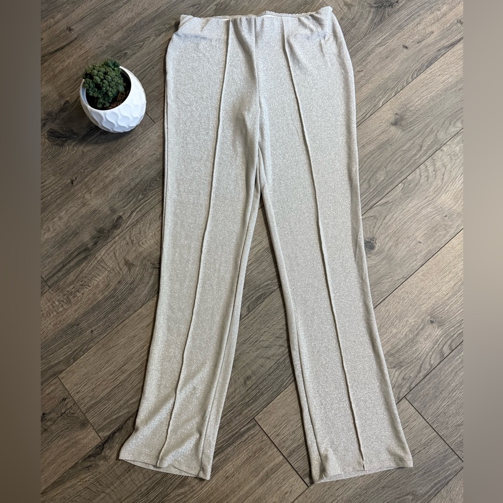 RACHEL Rachel Roy Shimmering Silver Women's Pants